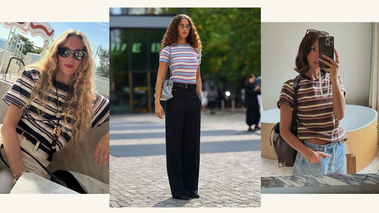  Not White, Not Black—the Trendy Tee Every Fashion Person Is Wearing This Spring 