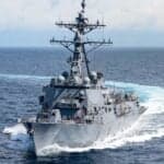 U.S Navy’s Arleigh-Burke Class Destroyer Ted Stevens Sets Sail Ahead Of Future Commissioning